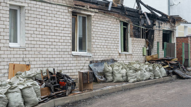 Professional Fire Damage Repair technician working in Riverside, OH